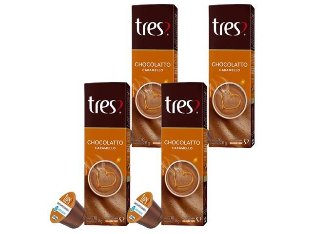 Combo 40 Cápsulas Três Corações Chocolatto Caramello - 1
