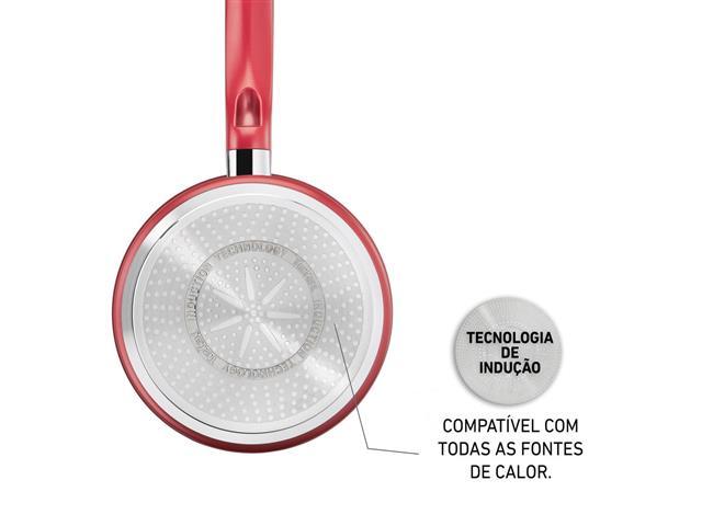 Panela Com Indução Tefal So Chef 18cm Vermelha - 4