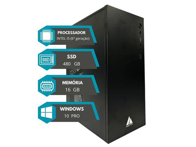 Computador MultiPc Core i5 6ª Gen 16GB RAM SSD 480GB Windows 10 Pro - 1