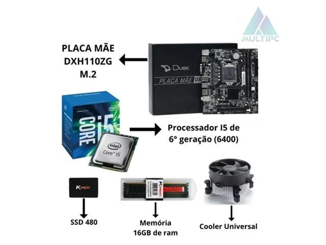 Computador MultiPc Core i5 6ª Gen 16GB RAM SSD 480GB Windows 10 Pro - 3