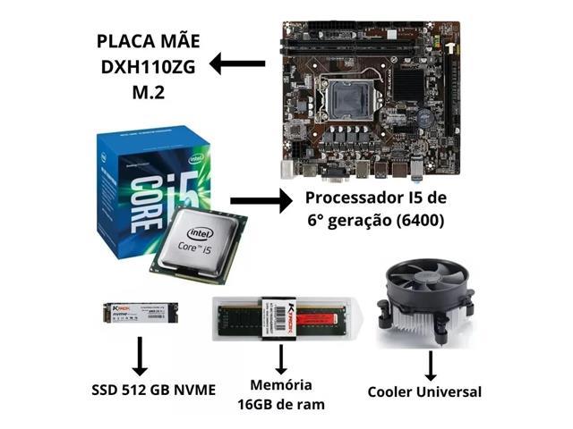 Computador MultiPc Core I5 6ª Gen 16GB RAM SSD 512GB Windows 10 Pro - 2