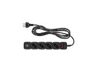 Filtro de Linha Intelbras com 4 Tomadas e 2 USB EPE 204 Preto - 1