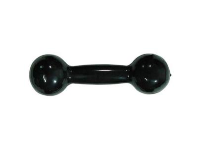 Halter para Musculação Polimet Emborrachado 6 kg Preto