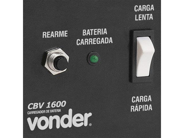Carregador de Bateria Vonder CBV1600 Portátil 12V 220V - 2