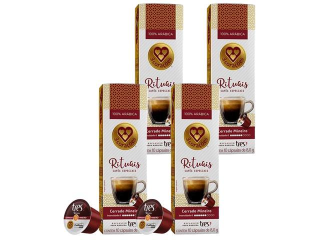 Combo 40 Cápsulas Três Corações Café Espresso Rituais Cerrado Mineiro - 1