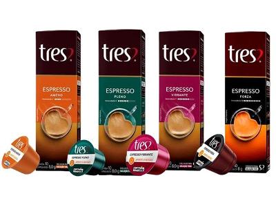 Combo 40 Cápsulas de Café 3 Corações Ameno + Forza + Pleno + Vibrante