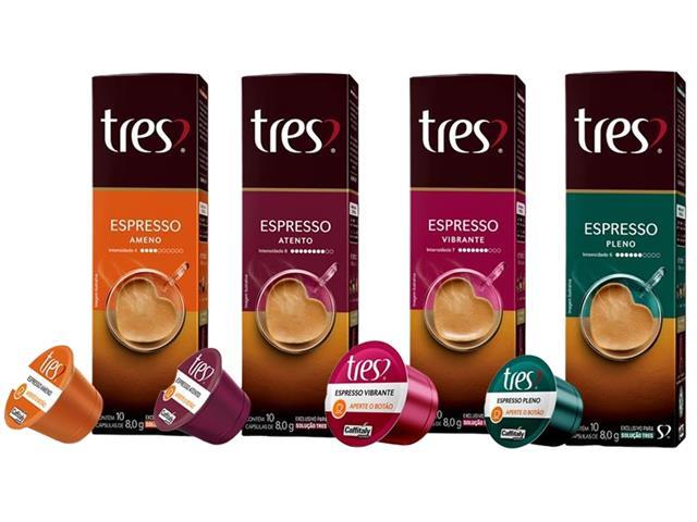 Combo 40 Cápsulas de Café 3 Corações Ameno + Pleno + Atento + Vibrante - 1