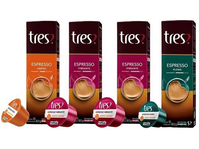 Combo 40 Cápsulas de Café 3 Corações 2x Vibrante + Ameno + Pleno - 1