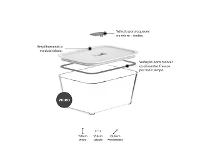 Pote de Vidro Hermético OU 2,4L Fresh Lock Branco - 2