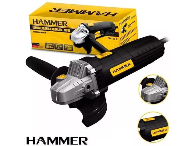 Esmerilhadeira Angular 4.1/2 Polegadas Hammer 710W 110V - 2