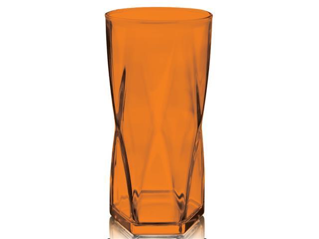 Combo 6 Unidades Copo Rombus 465ML Neon Laranja - 3