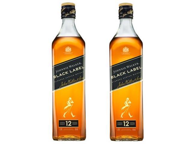 Combo 2 Garrafas Johnnie Walker Whisky Escocês Blended Black Label 1L - 2