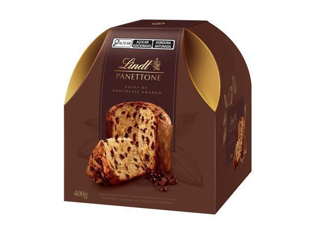 Combo 6 Unidades Panettones Lindt Gotas de Chocolate Amargo 400G - 3