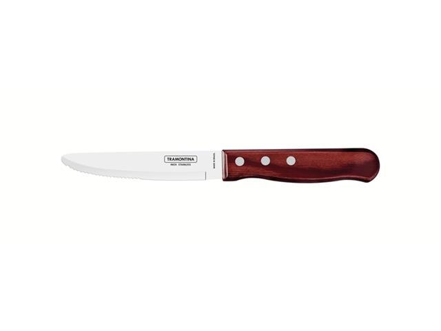 Faca para Churrasco Jumbo Tramontina Inox e Cabo Polywood Vermelho 5" - 1