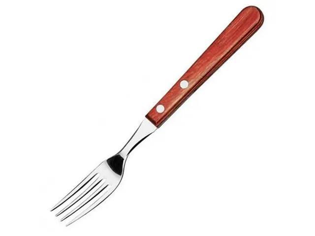 Garfo Jumbo Tramontina Churrasco Inox e Cabo Polywood Vermelho - 1