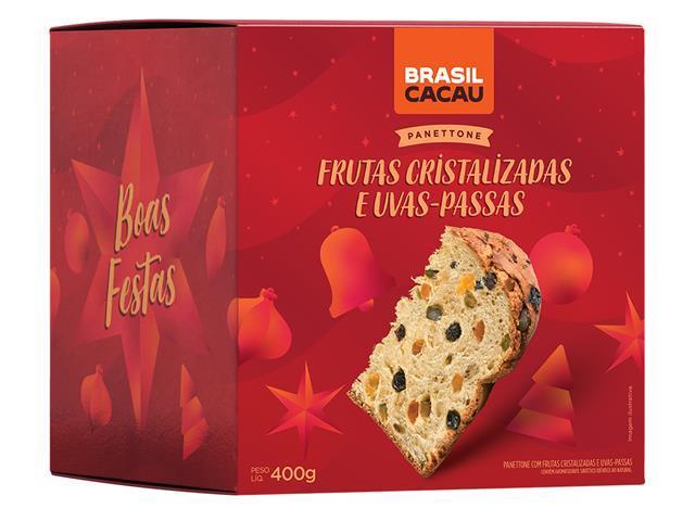 Combo 12 Panettones Brasil Cacau Frutas 400G - 4