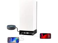 Luminária de Mesa USB TRIO MINI Base Preta com Cúpula Branca - 1