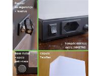 Luminária de Mesa USB TRIO MINI Base Preta com Cúpula Branca - 4