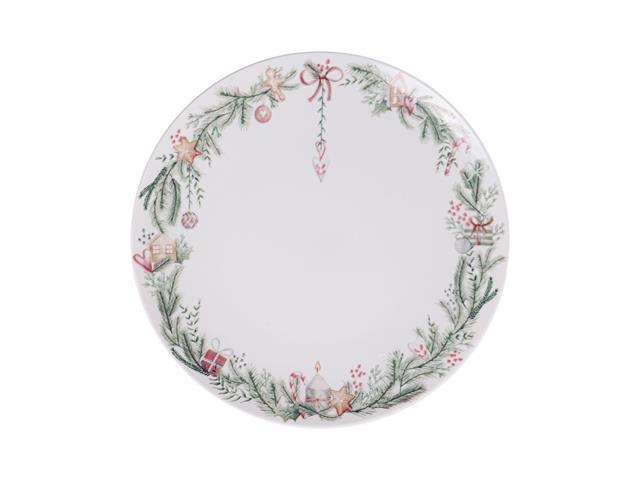 Prato Raso Tramontina Noite Feliz em Porcelana Decorada 28 cm - 1