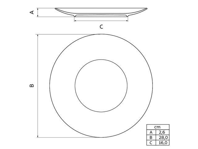 Prato Raso Tramontina Noite Feliz em Porcelana Decorada 28 cm - 3