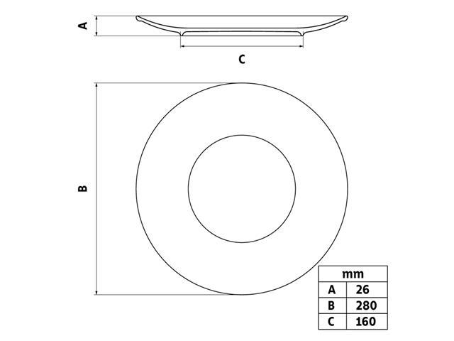 Prato Raso Tramontina Noite Feliz em Porcelana Decorada 28 cm - 4