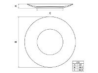 Prato Raso Tramontina Noite Feliz em Porcelana Decorada 28 cm - 3