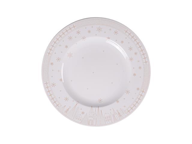 Prato Panettone Tramontina Capodanno em Porcelana Decorada 28 cm - 1