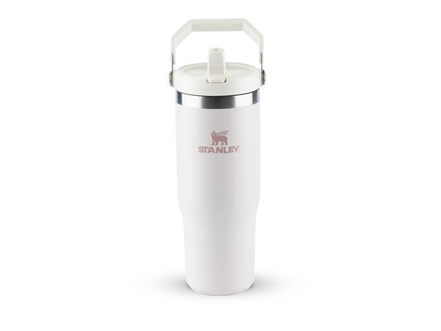 Garrafa Tumbler Térmico Flip Straw Stanley Rose Quartz 887ML - 1