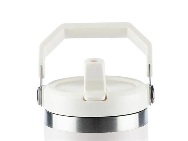 Garrafa Tumbler Térmico Flip Straw Stanley Rose Quartz 887ML - 2