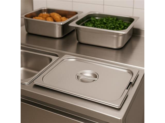 Tampa para Cuba GN 1/1 Tramontina em Aço Inox com Recorte para Alças - 2