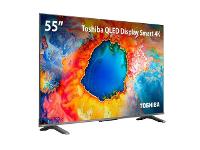 Smart TV QLED 55" 4K Toshiba 55C450NS Google TV WiFi TB035M - 2