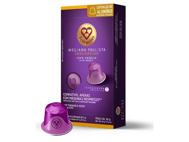 Kit 60 Cápsulas de Café Compatíveis Nespresso 3 Corações com Xícara - 2