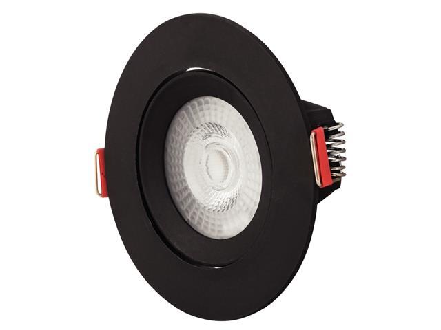 Spot LED Tramontina Redondo 5W 3000K Preto com Luz Amarela - 2