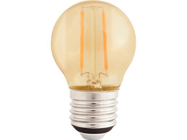 Lâmpada LED de Filamento Tramontina G45 4W 2200K luz Amarela Âmbar - 1