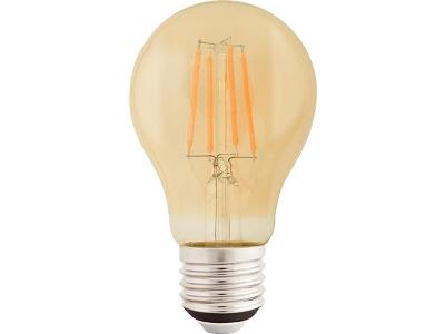 Lâmpada LED de Filamento Tramontina A60 4W 2200K luz Amarela Âmbar