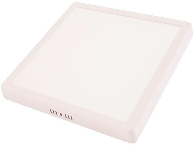 Plafon LED Tramontina Quadrado de Sobrepor 18W 3000K Luz Amarela - 1