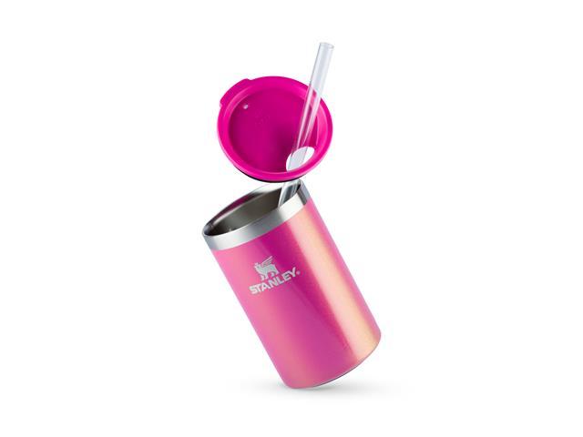 Porta Lata Can Cooler Térmico com Tampa Stanley Rosa Carnaval 296ML - 3