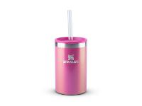 Porta Lata Can Cooler Térmico com Tampa Stanley Rosa Carnaval 296ML - 1