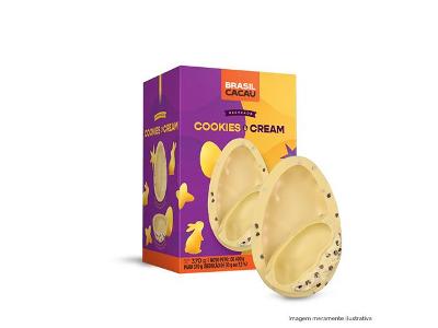 Ovo de Páscoa Brasil Cacau Recheado Cookies and Cream 370G
