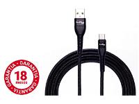 Cabo Lity C11P USB A - USB C Carregamento Rápido Até 60W E 3A 2M Preto - 4