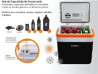 Mini Geladeira Portátil Cooler Automotivo 12V 24Lts Gadnic - 4