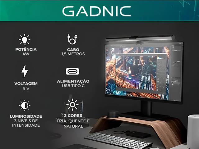 Luminária LED Barra USB para Monitor e Notebook Gadnic - 2