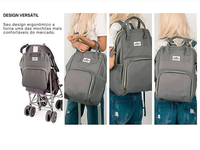 Mochila Bolsa Maternidade Gadnic com Porta Mamadeiras - 4