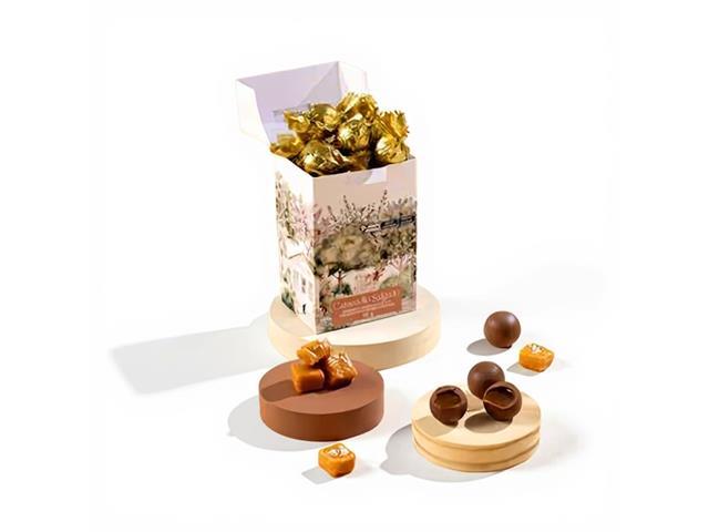 Caixa Bombom Chocolate ao Leite com Recheio de Caramelo Salgado 132g - 3