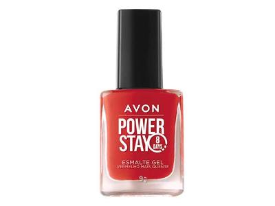 Esmalte Gel Avon Power Stay Vermelho Mais Quente
