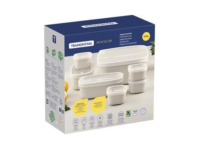 Jogo de Potes Tramontina MixColor em Polipropileno Algodão 7 Peças - 4