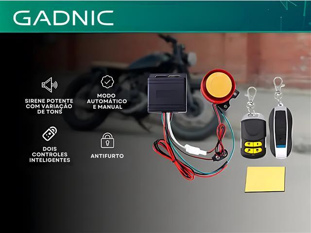 Alarme Universal para Motos com Controle Antifurto Gadnic - 2