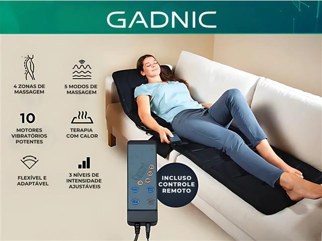Esteira Massageadora Gadnic com 10 Motores E Aquecimento 110v - 3