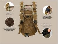 Mochila Tática Camping Militar 45 Lts Grande Impermeável Preto Gadnic - 4