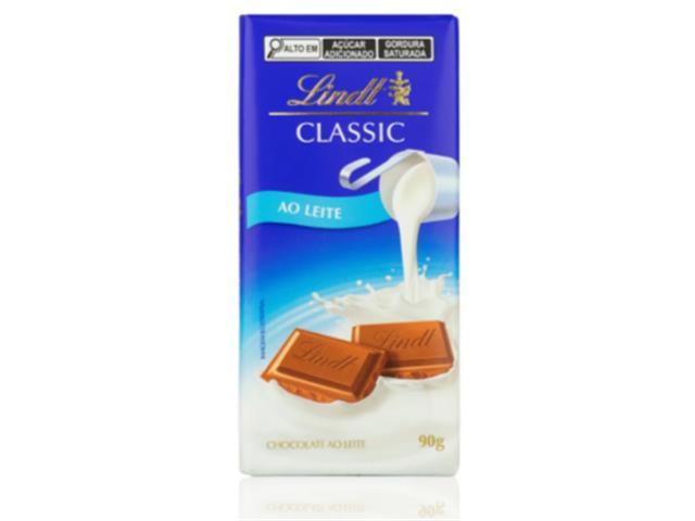 Barra de Chocolate Lindt Classic ao Leite 90g - 2